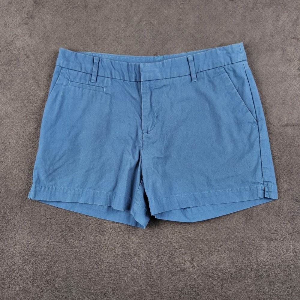 Patagonia Stretch All Wear Shorts Womens 8 Blue Organic Cotton Chino 57795